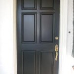 black front door